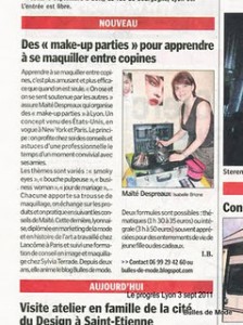 Le Progrès Make Up Party Lyon - Bulles de Mode