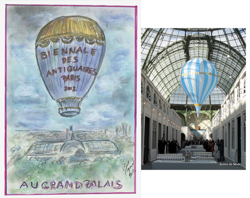 Ballon Karl Lagerfeld 26ème Biennale des Antiquaires 2012 Ballon Karl Lagerfeld 26ème Biennale des Antiquaires 2012