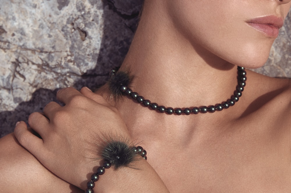 Bague Misaki Perles et Vison