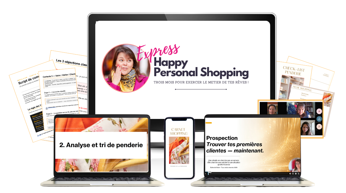 Formation complète Express Happy Personal Shopping conseil en image