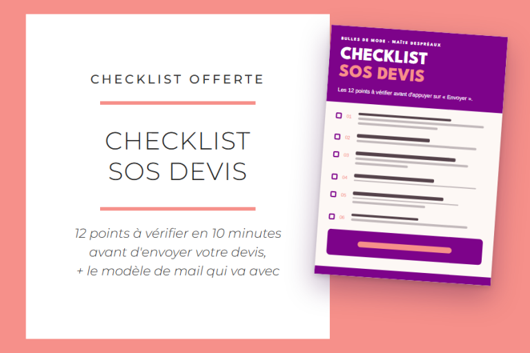 Checklist SOS Devis offerte : 12 points à vérifier avant d'envoyer votre devis